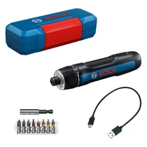 Bosch GO csavarbehajtó, 8 db-os bitkészlet, bit tartó, USB-C kábel, mini tok | 06019H2201