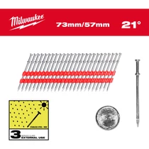 Milwaukee dupla fejű szegek, kerekfejű  21° 73mm/57mm - 2000 db | 4932498155