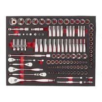 Milwaukee 1/4", 3/8", 1/2" racsni és dugókulcs készlet habbetétben | 4932498518