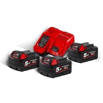 Milwaukee M18 NRG szett, 3×5.0 Ah akku, töltő | M18 NRG-503 (4933451423)