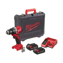 Milwaukee M18™ kompakt szénkefe nélküli ütvefúró-csavarozó, 2×2.0 Ah akkuval, töltővel | M18 BLPDRC-202C (4933492822)