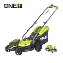 RYOBI 18 V One Plus™ fűnyíró 33 cm vágási szélességgel, 1 x 4,0 Ah akkumulátor, töltő | RLM18X33B-40 (5133004306)