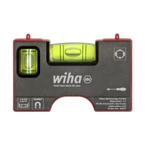 Wiha mini vízmérték / zsebszintmérő csatlakozóaljzatokhoz, mágneses, 80mm | 46957