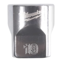 Milwaukee 3/8'' dugókulcs 12 pontos rövid, 19 mm | 4932498811