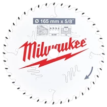 Milwaukee körfűrészlap kézi körfűrészekhez CSB P W 165 x 15.87 x 1.6 x 40ATB | (4932471312)