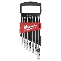 Milwaukee MAXBITE™ csuklós fejű racsnis csillag-villáskulcs készlet - 7 darabos | 4932478557