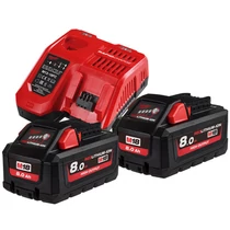 Milwaukee M18 NRG szett, 2×8.0 Ah akku, töltő | M18 HNRG-802 (4933471073)