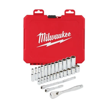 Milwaukee 1/4" Racsnis dugókulcs készlet - metrikus (28 részes) | 4932464943