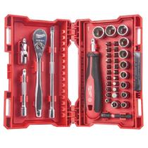 Milwaukee 1/4" Racsnis dugókulcs készlet 38 részes | 4932479096