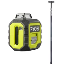 Ryobi 360°-os zöld lézer készlet teleszkópos rúddal | RB360GLL-K (5133005311)