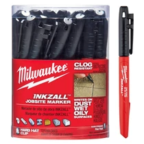 Milwaukee INKZALL™ vékony tartós hegyű fekete jelölő filc,  36 db / csomag | 48223100