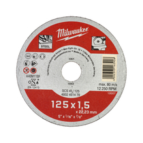 Milwaukee vékony fémvágó tárcsa, építőipari széria - SCS 41 / 125 x 1.5 x 22 mm | 4932451479
