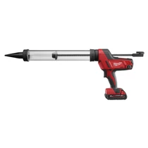 Milwaukee M18 tömítőanyag- és ragasztópisztoly 600 ml áttetsző tubussal | C18 PCG/600T-201B (4933441808)