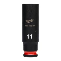 Milwaukee 1/4" gépi dugókulcs 6 lapú, hosszú, 11 mm | 4932480260