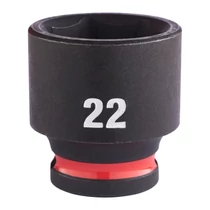 Milwaukee 3/8" gépi dugókulcs 6 lapú, rövid, 22 mm | 4932480279