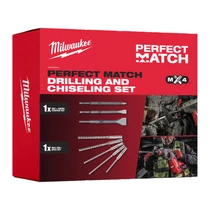 Milwaukee PERFECT MATCH SDS+ MX4™ fúrószár és véső készlet | 4932492654