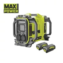 Ryobi 36 V 1800 W 4 portos PowerHub inverter generátor - 2 x 5,0 Ah akkumulátor | RY36BI1800A-250 (5133005317)