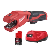 Milwaukee M12 RAPTOR csővágó rozsdamentes acélhoz, töltővel, 1×3.0 Ah akkuval | M12 PCSS-301 (4933479241)