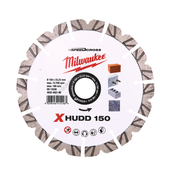 Milwaukee gyémánt vágótárcsa XHUDD 150 mm | 4932492149