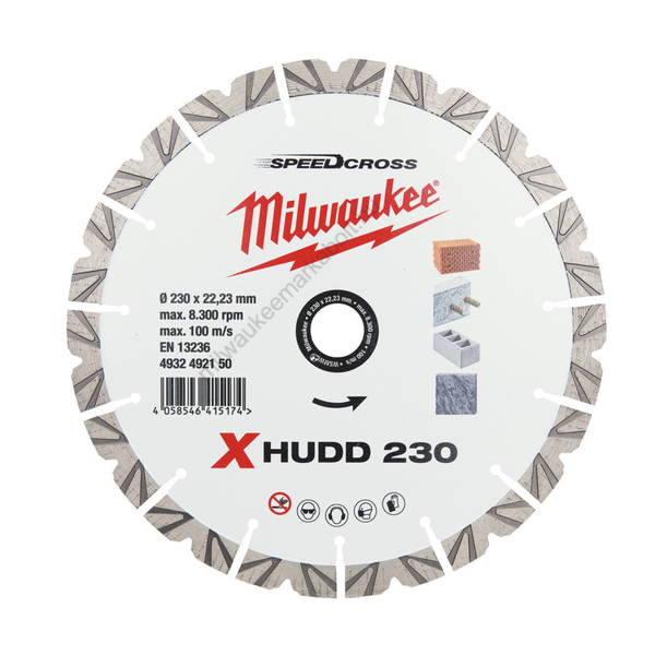 Milwaukee gyémánt vágótárcsa XHUDD 230 mm | 4932492150