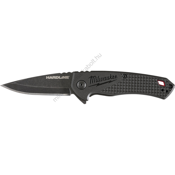 Milwaukee összecsukható kés, sima élű, 64 mm, D2 acél, fekete | 4932492452