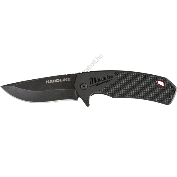 Milwaukee összecsukható kés, sima élű, 89 mm, D2 acél, fekete | 4932492453