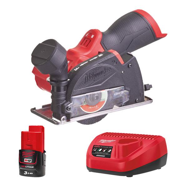 Milwaukee M12 FUEL szuperkompakt vágószerszám, töltővel, 1×3.0 Ah akkuval | M12 FCOT-301 (4933464618)