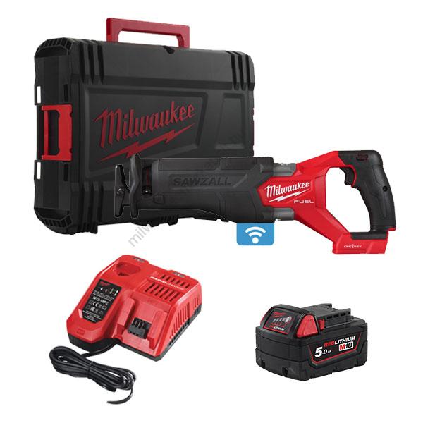 Milwaukee M18 FUEL™ ONE-KEY™ SAWZALL™ szablyafűrész, töltővel, 1×5.0 Ah akkuval | M18 ONEFSZ-501X (4933478296)