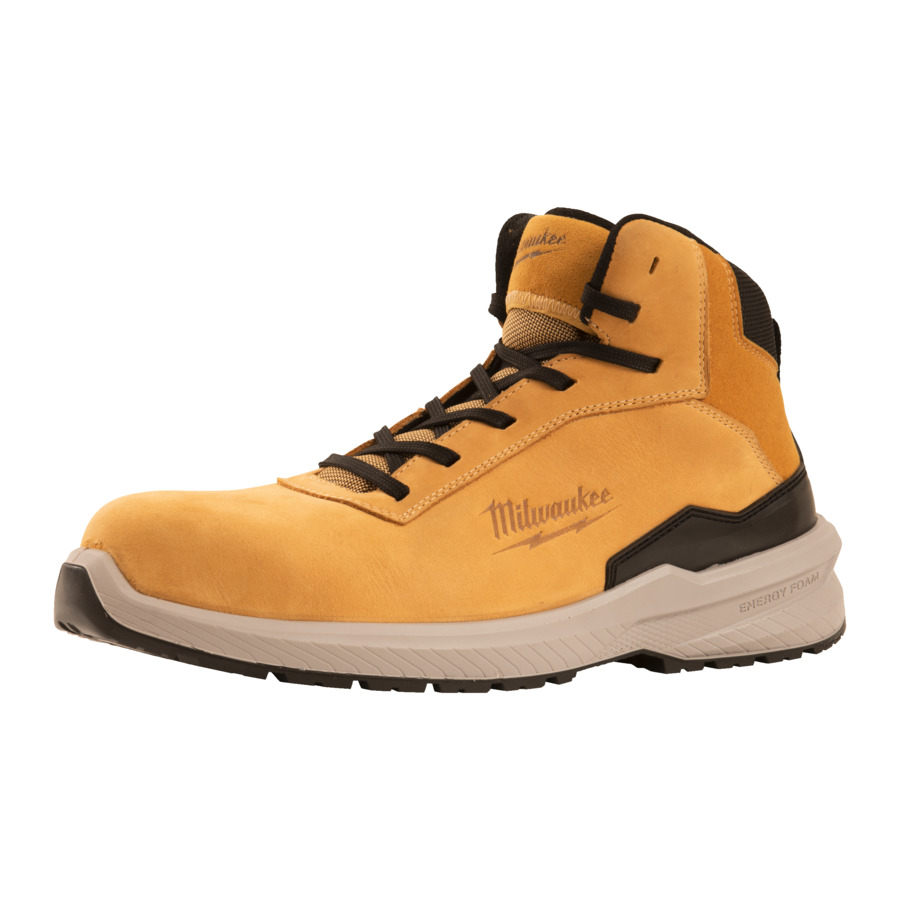 Milwaukee Flextred védő lábbeli, magasszárú cipő, bézs, 38-as méret  | FXT S3S 1M171311 ESD FO SR 38 (4932493742)