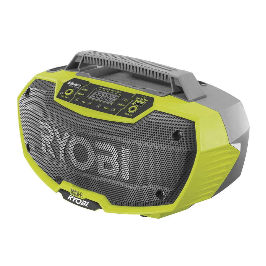 Ryobi 18 V rádió + Blutooth, akku és töltő nélkül | R18RH-0 (5133002734)