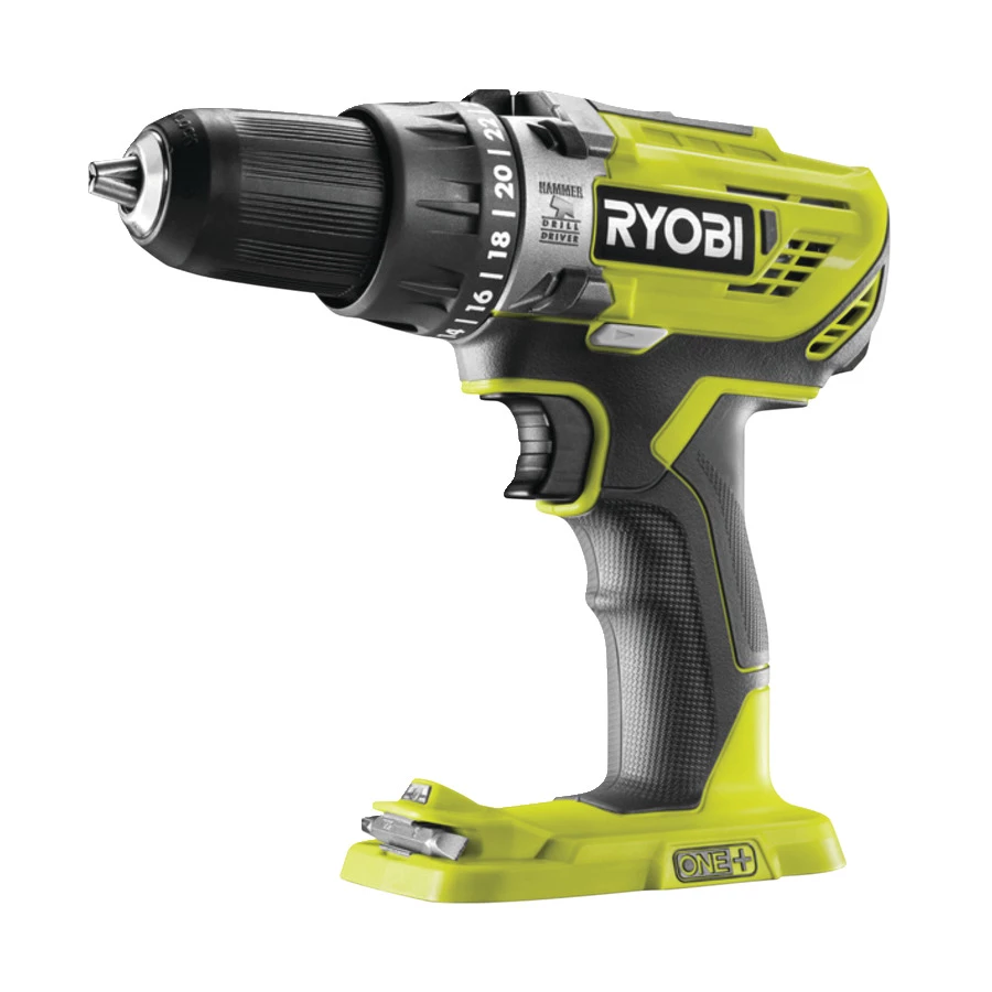 Ryobi 18 V nagyteljesítményű ütvefúró-csavarozó, 50 Nm, 13 mm tokmány,  akkumulátor  és töltő nélkül | R18PD3-0 (5133002888)