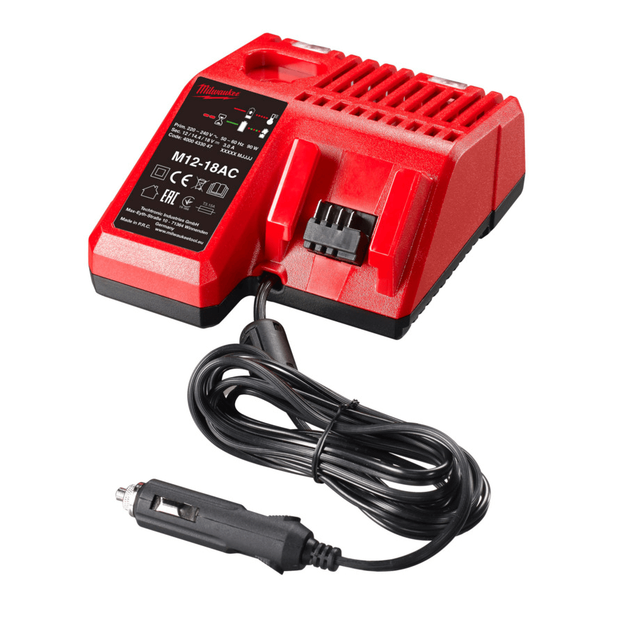 Milwaukee  M12 - M18 autós töltő | M12-18 AC (4932459205)