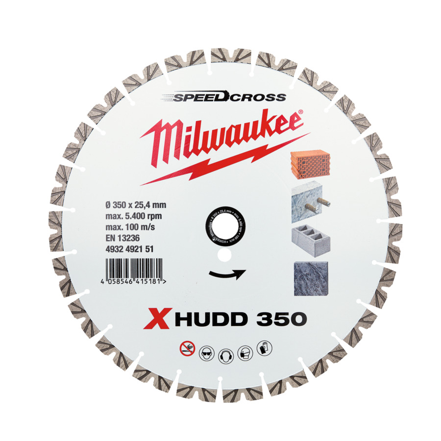 Milwaukee gyémánt vágótárcsa XHUDD 350 mm | 4932492151