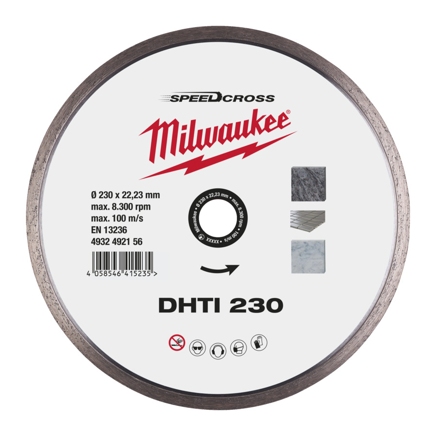 Milwaukee gyémánt vágótárcsa DHTi 230 mm | 4932492156