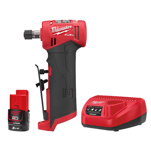 Milwaukee M12 FUEL derékszögű csiszoló, töltővel, 1×3.0 Ah akkuval | M12 FDGA-301 (4933471438)