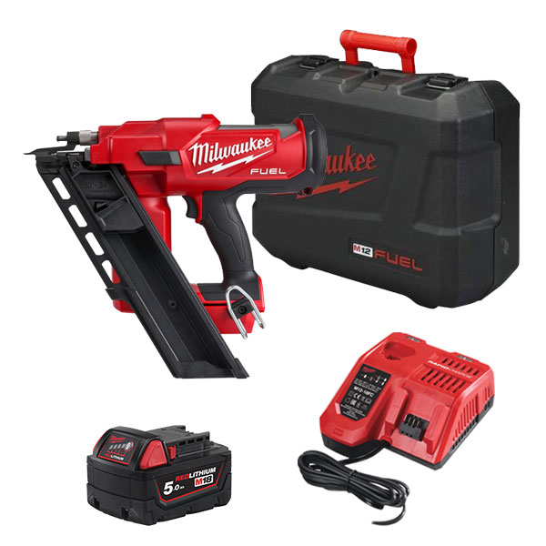 Milwaukee M18 fuel szögbelövő, töltővel, 1×5.0 Ah akkuval | M18 FFN-501C (4933471406)